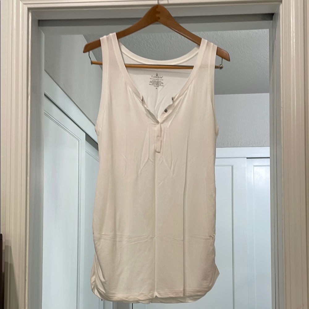 White Sleeveless Top